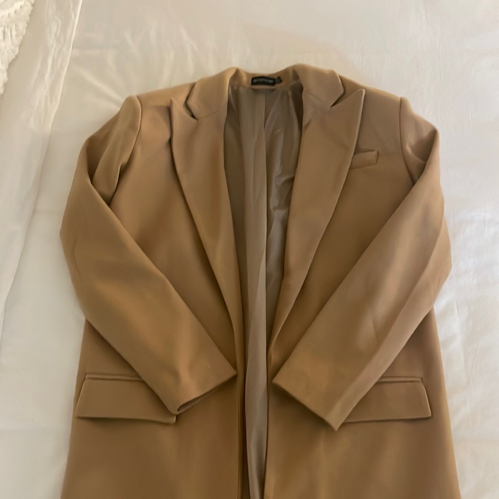Pretty little thing tan peacoat